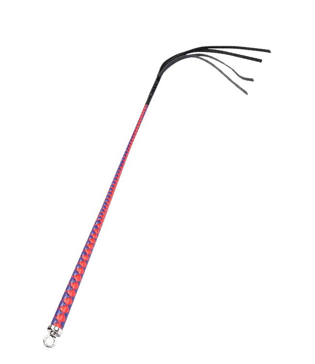 Rimba RISE - 90cm Bull Whip - Rood/Blauw