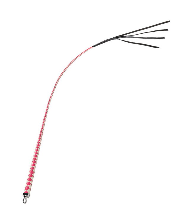 Rimba RISE - 120cm Bull Whip - Roze/Wit