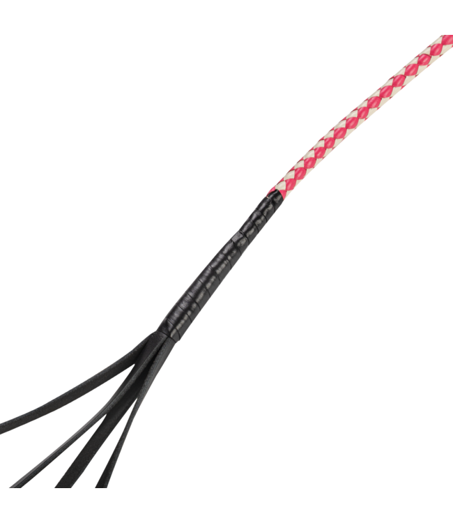 Rimba RISE - 120cm Bull Whip - Roze/Wit
