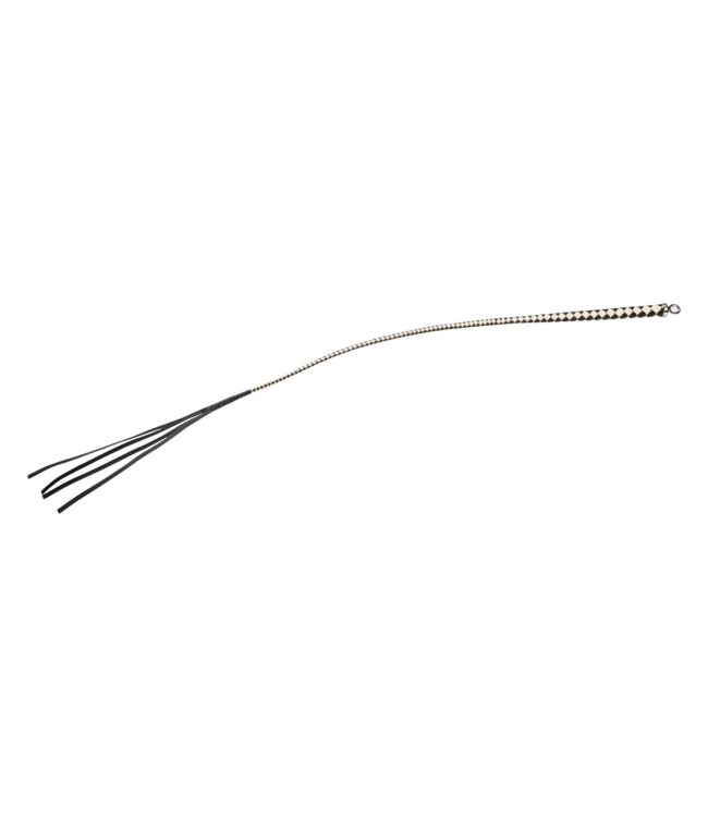 Rimba RISE - 120cm Bull Whip - Zwart/Wit
