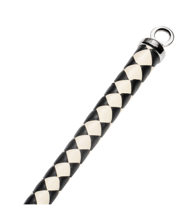 Rimba RISE - 120cm Bull Whip - Zwart/Wit
