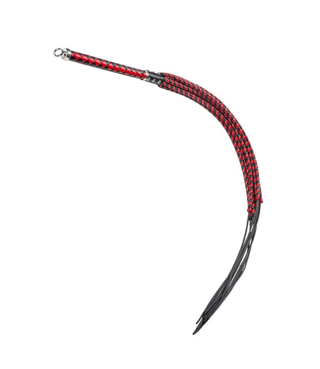 Rimba RISE - Heavy Cat O. Nine Whip - Zwart/Rood