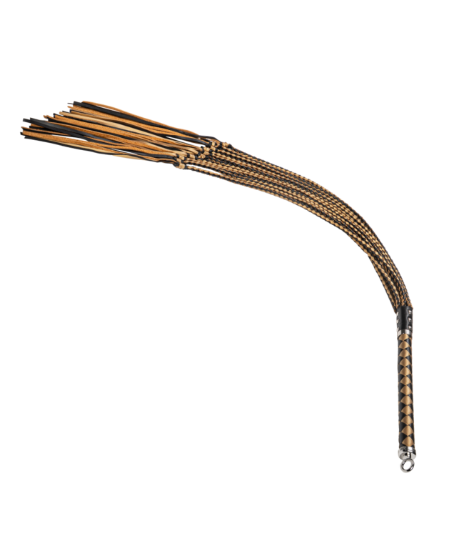 Rimba RISE - Thick Cat O. Nine Whip - Zwart/Goud