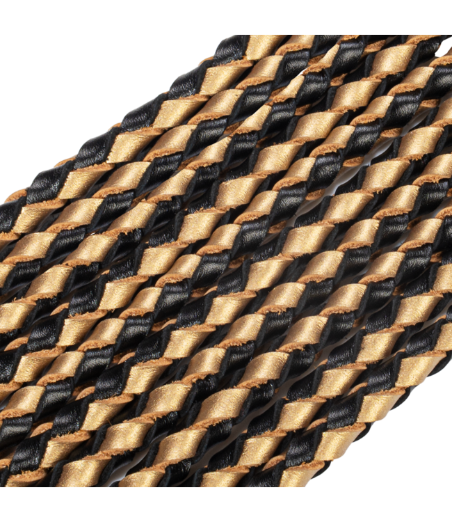 Rimba RISE - Thick Cat O. Nine Whip - Zwart/Goud