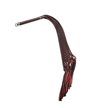 Rimba RISE - Thicker Cat O. Nine Whip - Zwart/Wijnrood