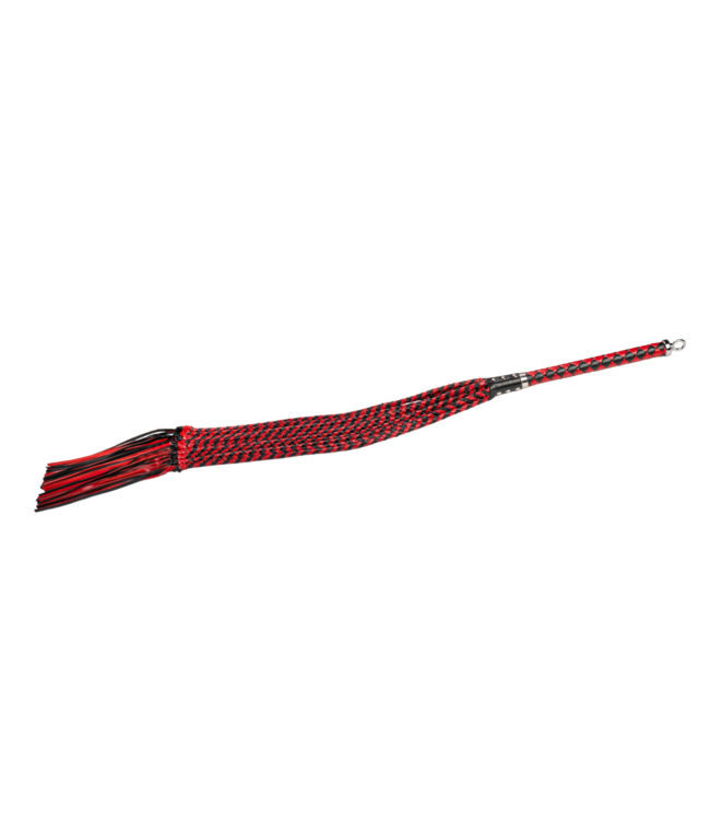 Rimba RISE - Thicker Cat O. Nine Whip - Zwart/rood
