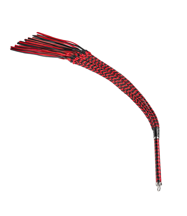 Rimba RISE - Thicker Cat O. Nine Whip - Zwart/rood