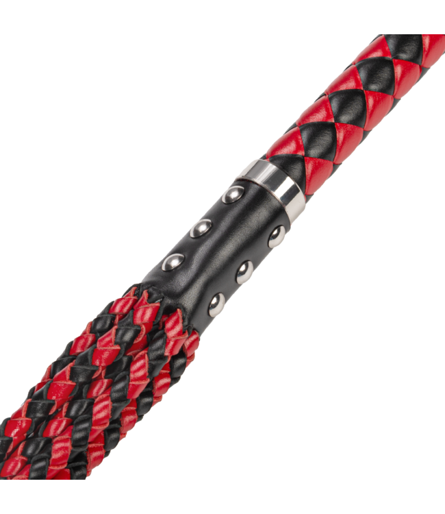 Rimba RISE - Thicker Cat O. Nine Whip - Zwart/rood