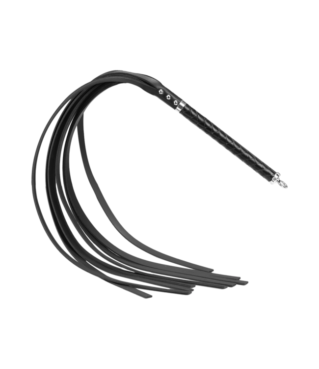 Rimba RISE - Lange Flogger (Harde Staarten) - Zwart