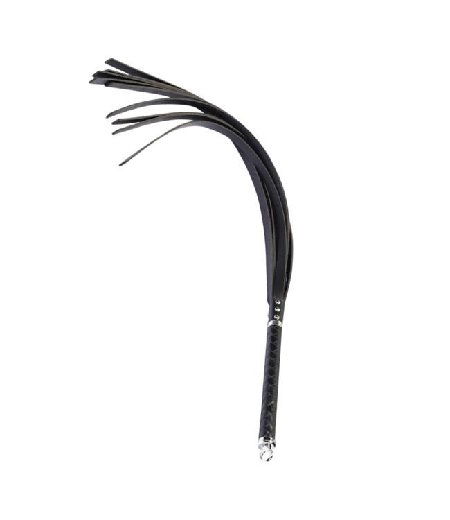 Rimba RISE - Lange Flogger (Harde Staarten) - Zwart