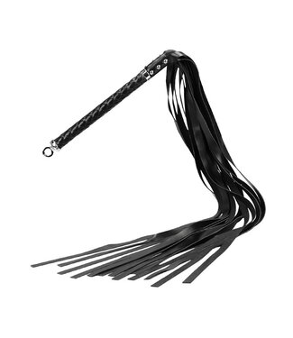 Rimba RISE - Lange Flogger (zachte staarten) - Zwart