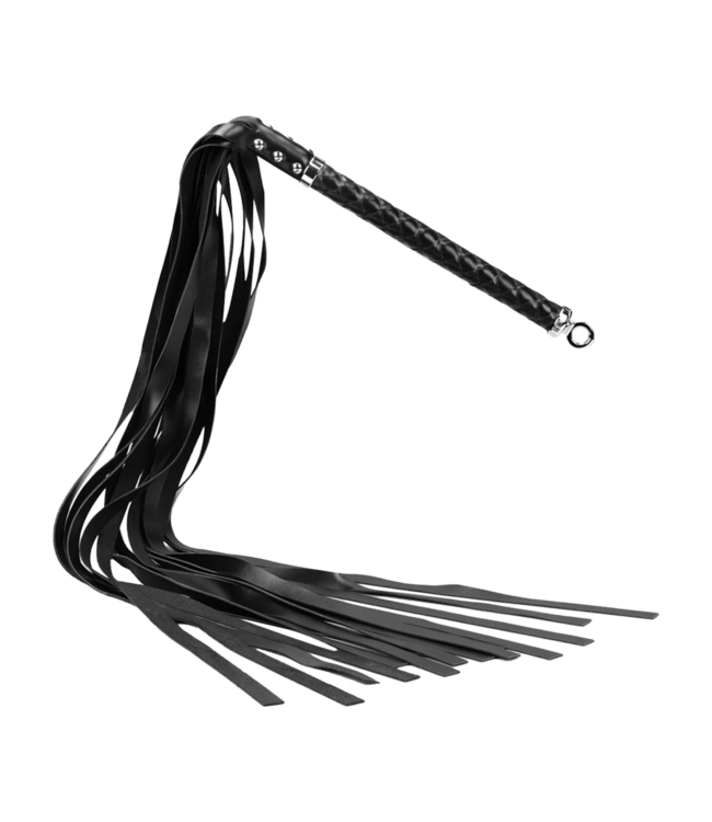 Rimba RISE - Lange Flogger (zachte staarten) - Zwart