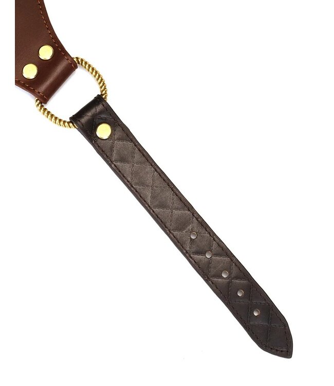Rimba Liebe Seele - Leren Slip - Zwart, Bruin & Goud