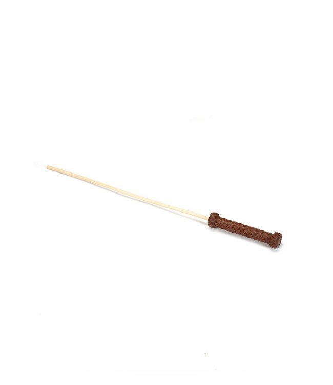 Rimba Liebe Seele - Stok met Leren Handvat - Bruin