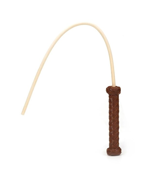 Rimba Liebe Seele - Stok met Leren Handvat - Bruin