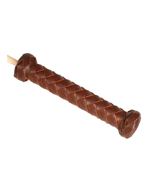 Rimba Liebe Seele - Stok met Leren Handvat - Bruin