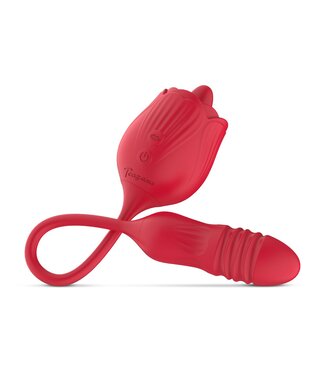 Teazers Teazers – Roos Stotende Dildo Vibrator – Rood