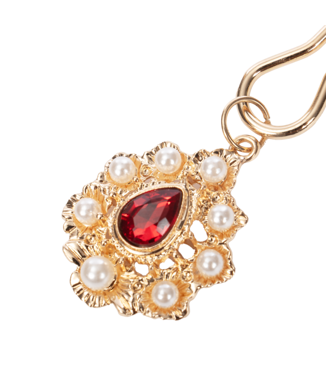 Rimba Rimba Bondage Play - Tepelklemmen met gouden juwelen - Goud