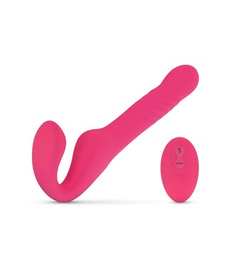 Teazers Teazers Strapless Strap On Vibrator - Roze