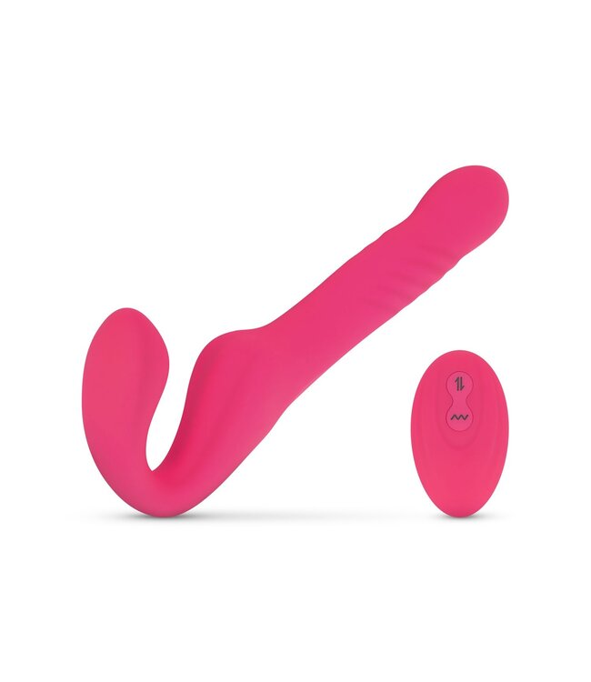 Teazers Teazers Strapless Strap On Vibrator - Roze