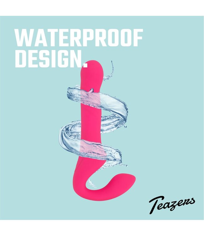 Teazers Teazers Strapless Strap On Vibrator - Roze
