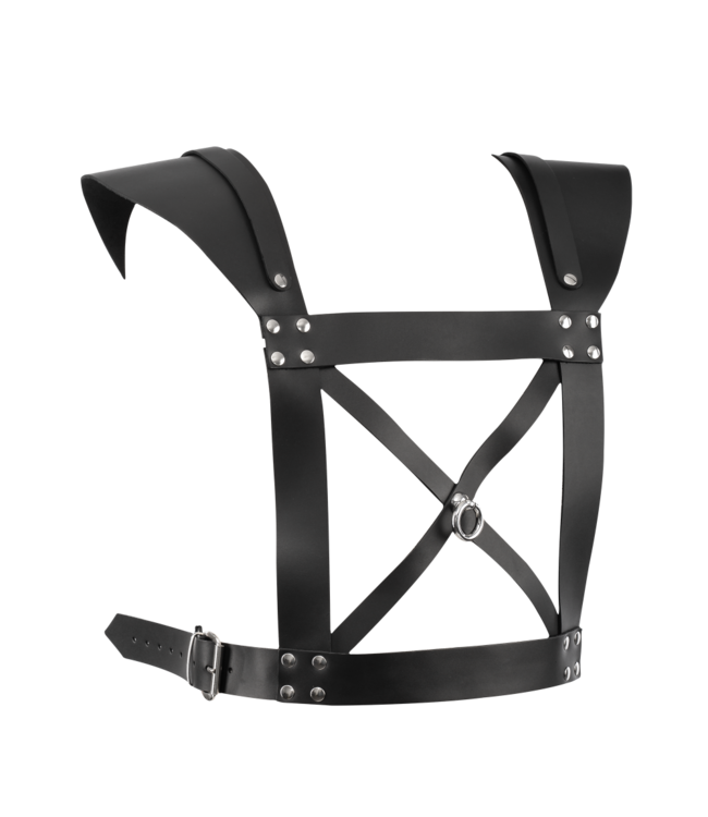 Rimba Rimba Bondage Play - Lederen Borstharnas - Zwart