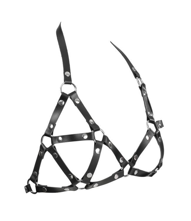 Rimba Rimba Bondage Play - Lederen Borstharnas - Zwart