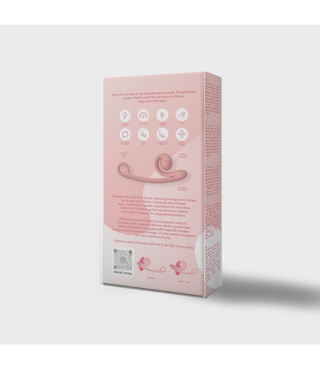 SVibe Snail Vibe Curve Duo Vibrator - Peachy Pink