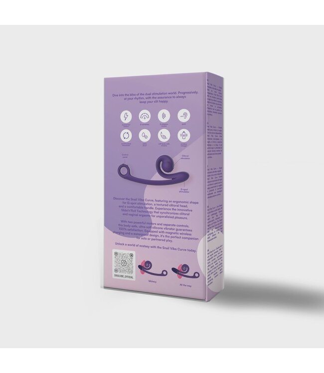 SVibe Snail Vibe Curve Duo Vibrator - Paars