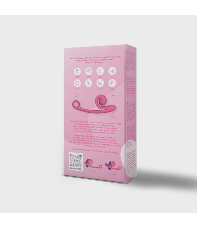 SVibe Snail Vibe Curve Duo Vibrator - Roze