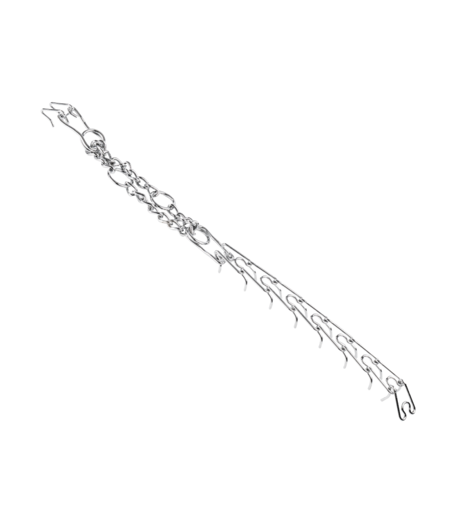 Rimba Rimba Bondage Play - Metalen halsband - Zilver