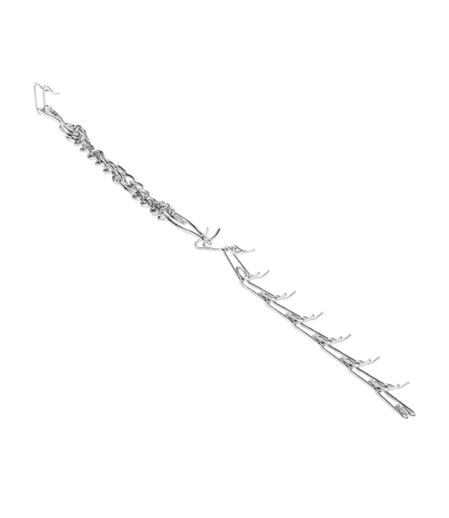 Rimba Rimba Bondage Play - Metalen halsband - Zilver