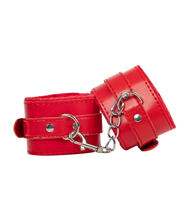 Rimba TieMeUp - Handboeien van zacht bont - Rood