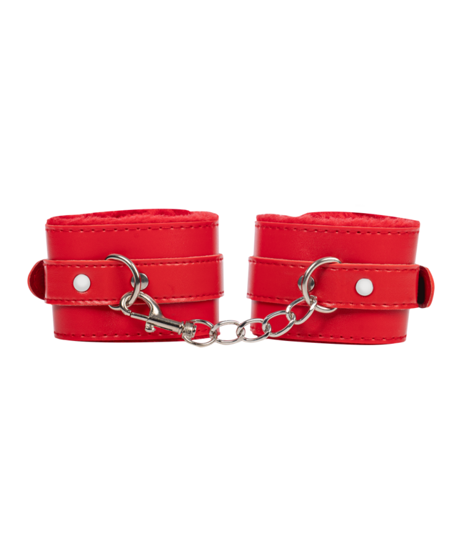 Rimba TieMeUp - Handboeien van zacht bont - Rood