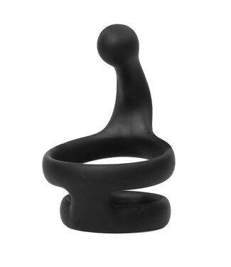 Rimba Rimba Bondage Play - Siliconen Cockring - Zwart