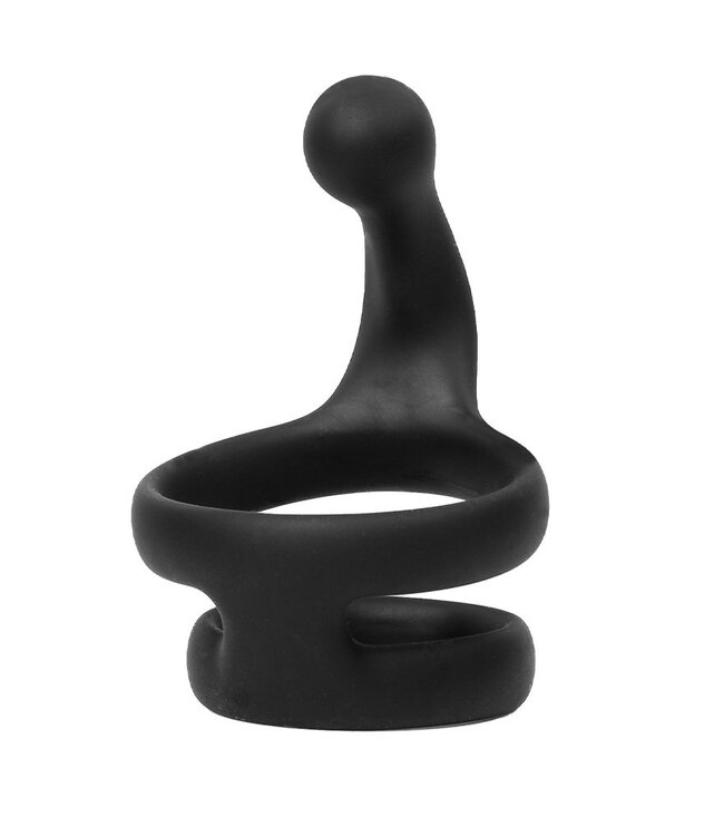 Rimba Rimba Bondage Play - Siliconen Cockring - Zwart