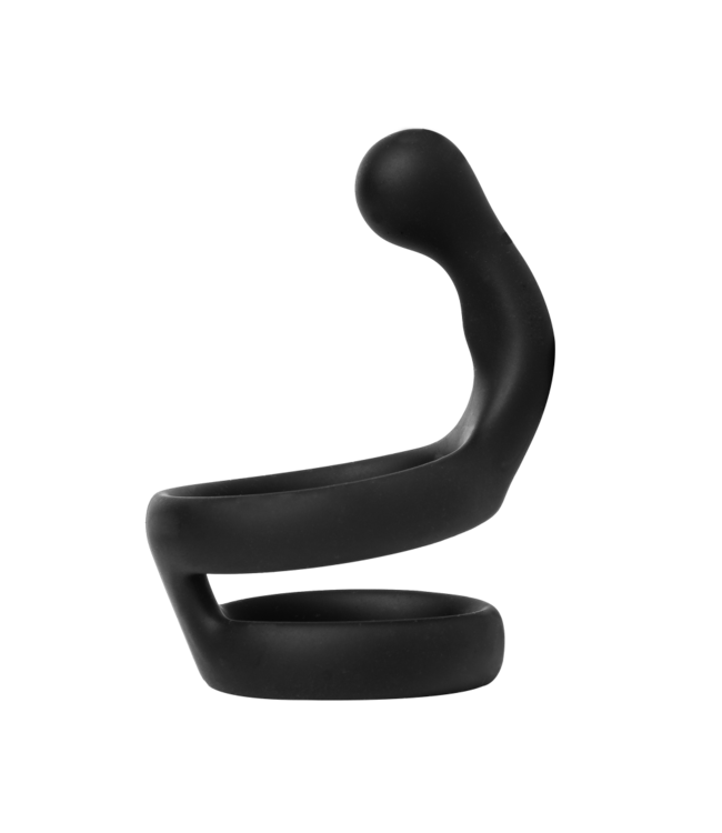 Rimba Rimba Bondage Play - Siliconen Cockring - Zwart