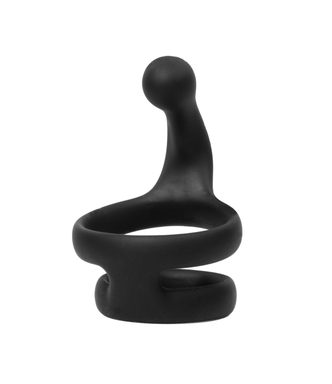 Rimba Rimba Bondage Play - Siliconen Cockring - Zwart