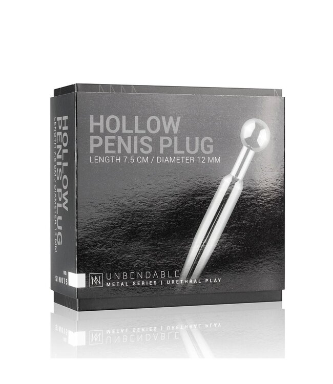 Sinner Gear Unbendable Sinner - Korte Holle Penis Plug