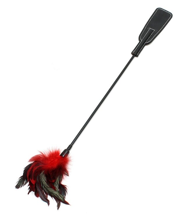 Rimba Rimba Bondage Play - Double Pleasure Whip - Rood + Zwart