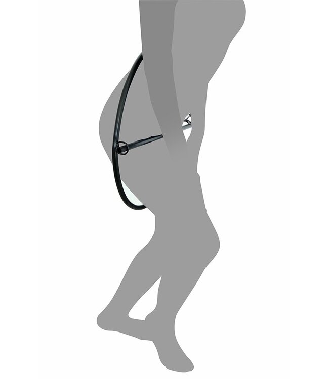 Rimba Rimba Restraint Ring met leren boeien en hangslot