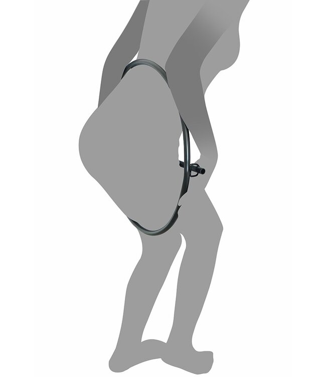Rimba Rimba Restraint Ring met leren boeien en hangslot