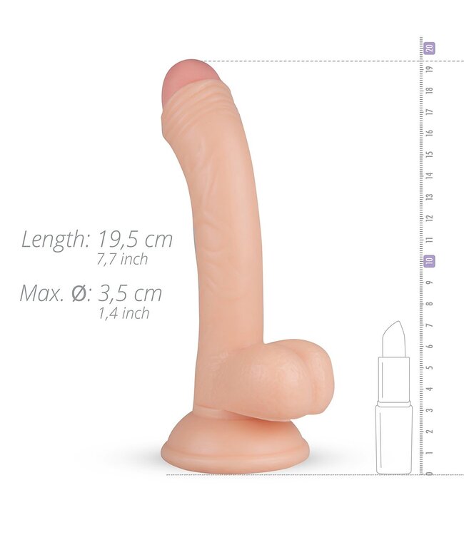 Real Fantasy Vince Realistische Dildo Met Balzak  - 19,5 cm