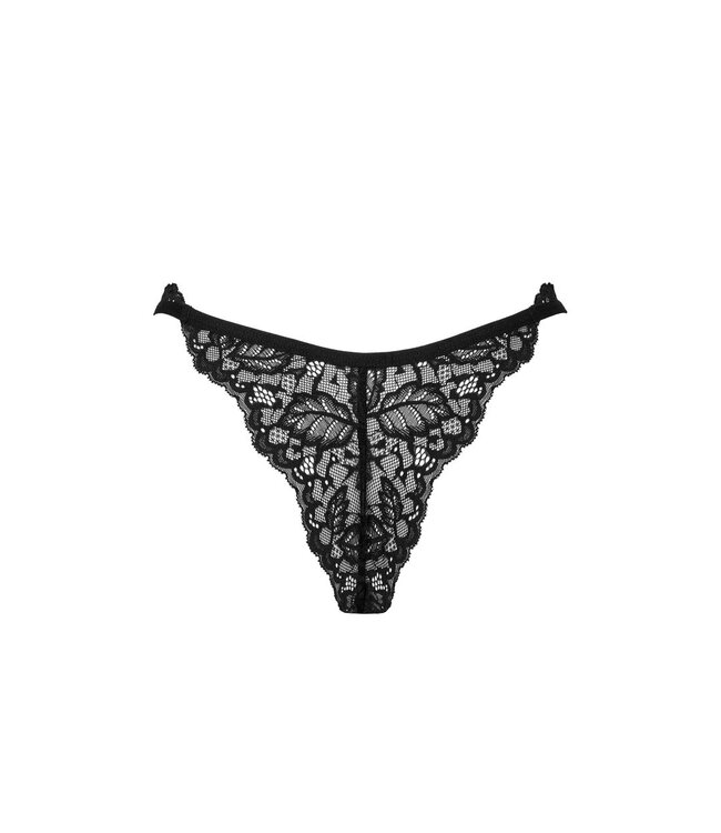 Obsessive Obsessive - Bellastia Kanten String - Zwart