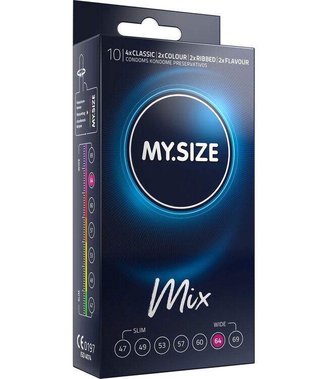 My.Size MY.SIZE Mix 64 mm Condooms - 10 stuks