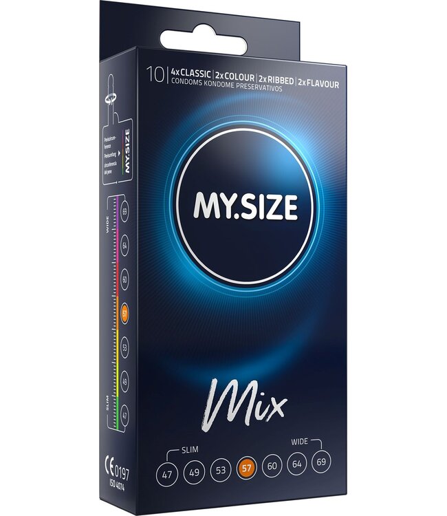 My.Size MY.SIZE Mix 57 mm Condooms - 10 stuks