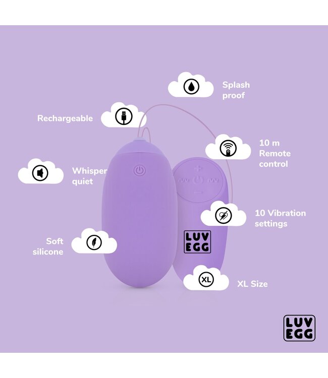 LUV EGG LUV EGG XL - Paars