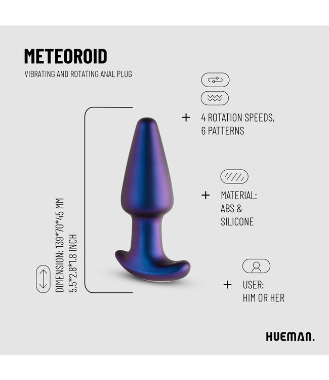 Hueman Hueman - Meteoroid Rimmende Anaal Plug