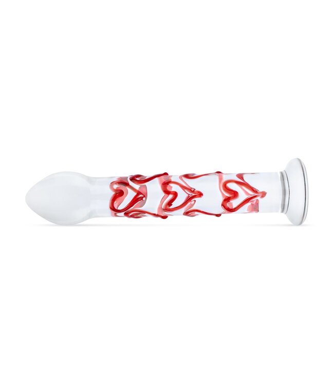 Gildo Gildo - Glazen G-spot/Prostaat Dildo Met Hartjes No.30