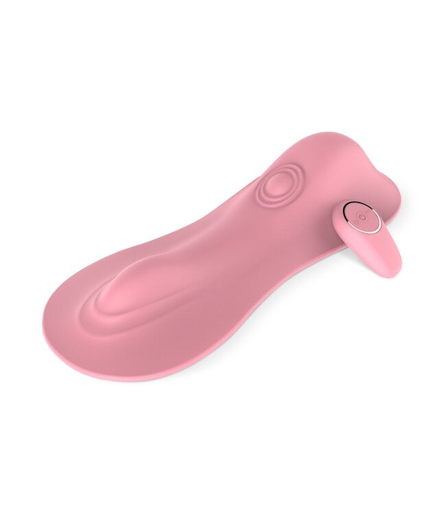Easytoys Vibe Collection EasyToys – Vibe Pad Tappend en Trillend met Afstandsbediening – Roze